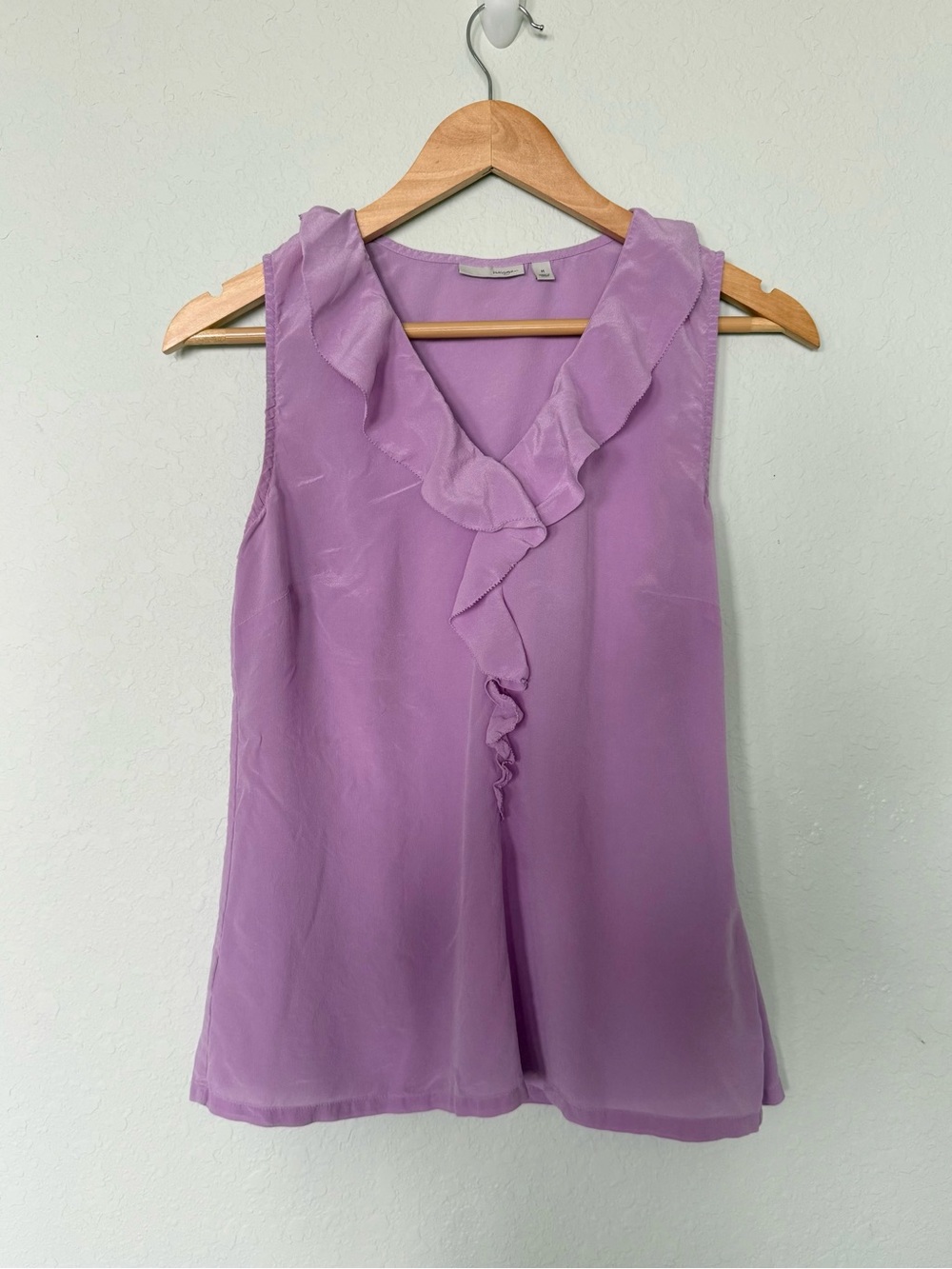Halogen Lavender Ruffle V-Neck Camisole